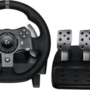 Volante Logitech G920 Driving Force e Pedais com Force Feedback para Xbox Series X|S, Xbox One, PC, Mac